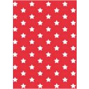 Klebefolie Sterne rot - Stars - selbstklebende Folie 45 x 200 cm